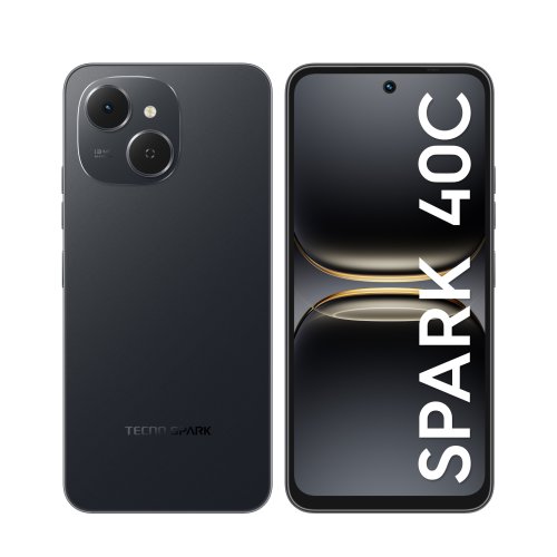 Фотография Смартфон Tecno SPARK 40C 8/128Gb, Чернильный чёрный