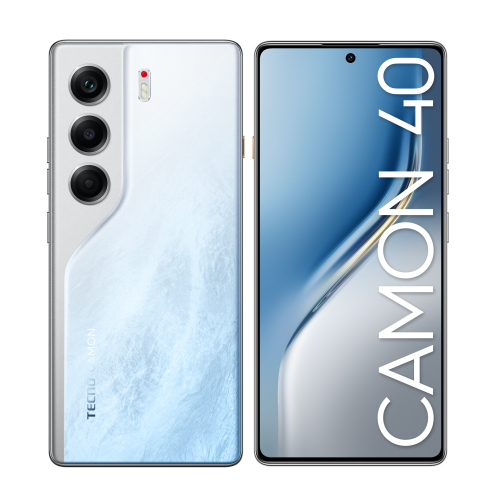 Фотография Смартфон Tecno Camon 40 12/256Gb, Ледяной белый