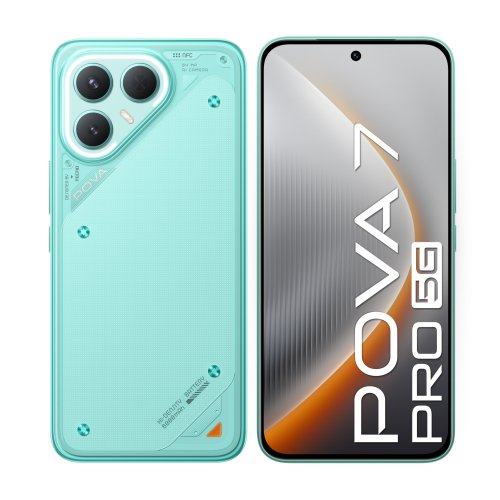 Фотография Смартфон Tecno POVA 7 PRO 5G 12/256Gb, Бирюзовый неон