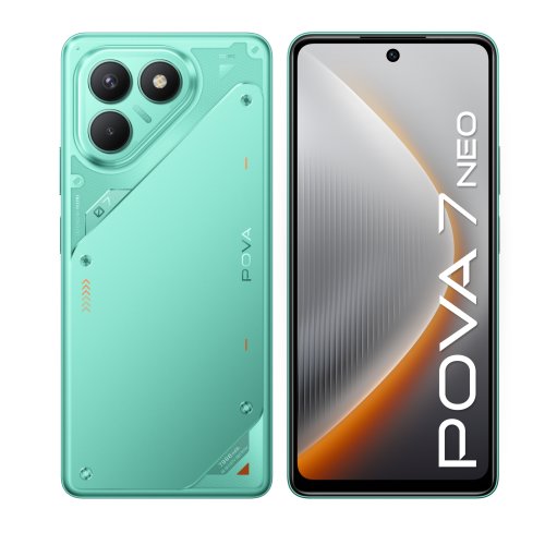 Фотография Смартфон Tecno POVA 7 Neo 8/256Gb, Бирюзовый неон