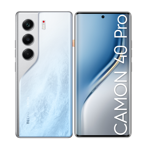 Фотография Смартфон Tecno Camon 40 PRO 8/256Gb, Ледяной белый