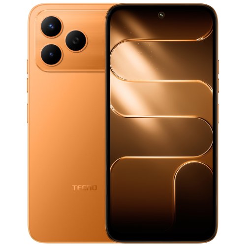 Фотография Смартфон Tecno SPARK 50 4/128Gb, динамичный оранжевый