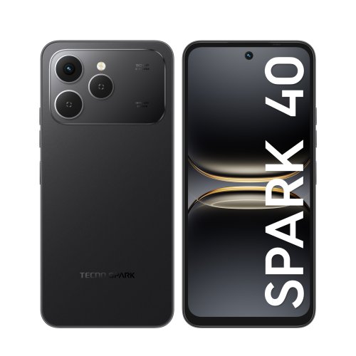 Фотография Смартфон Tecno SPARK 40 8/256Gb, Чернильный чёрный